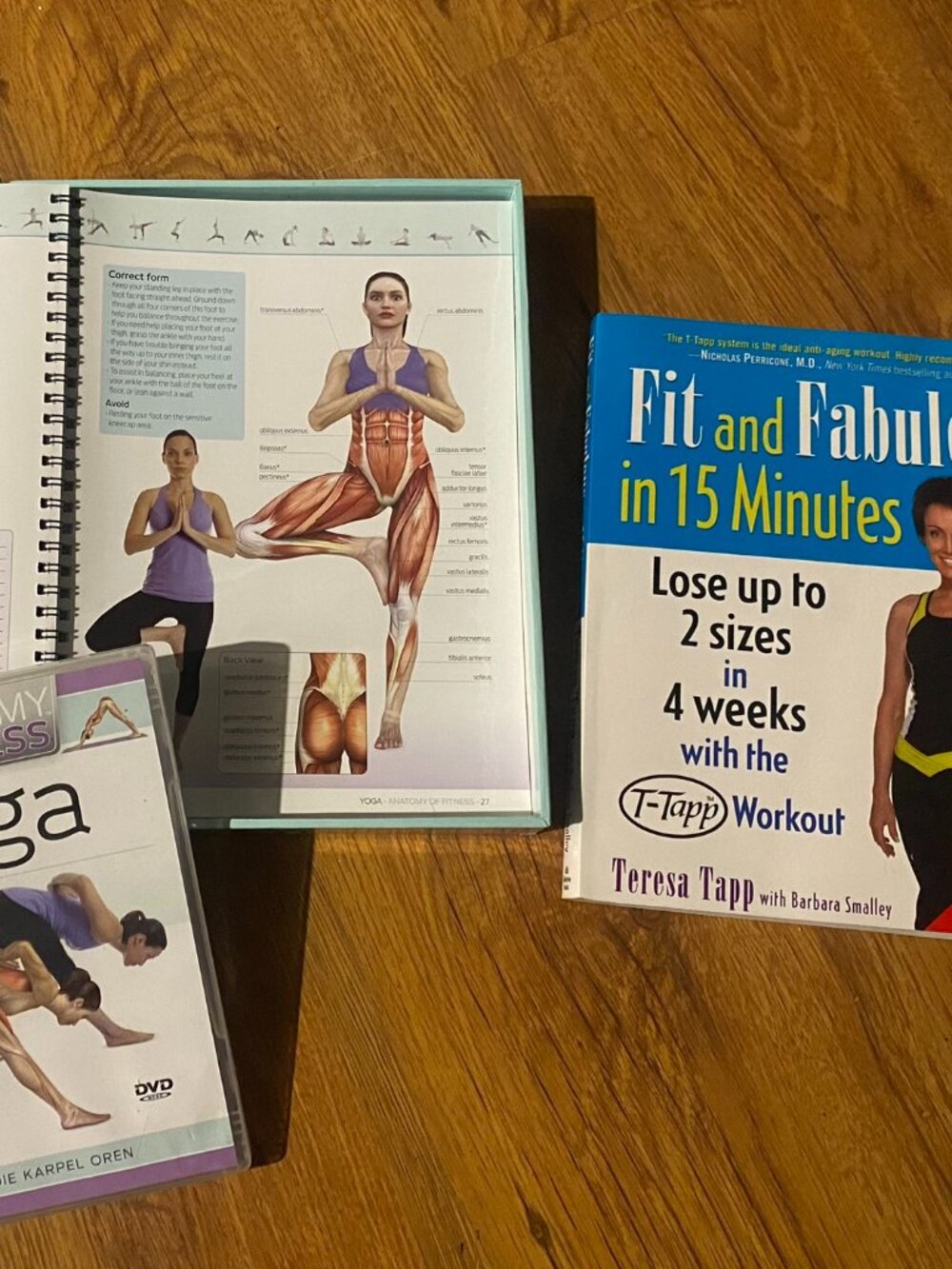Yoga & Fitness Bundle: Fit & Fabulous Book + Anaotmy of Yoga Guide